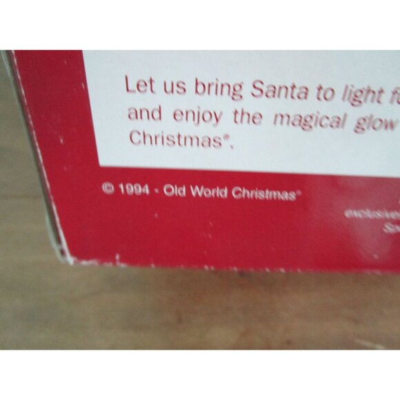 Old World Christmas Santa In Sleigh Light 10th Anniversary Edition Hand Painted - Picture 11 of 16